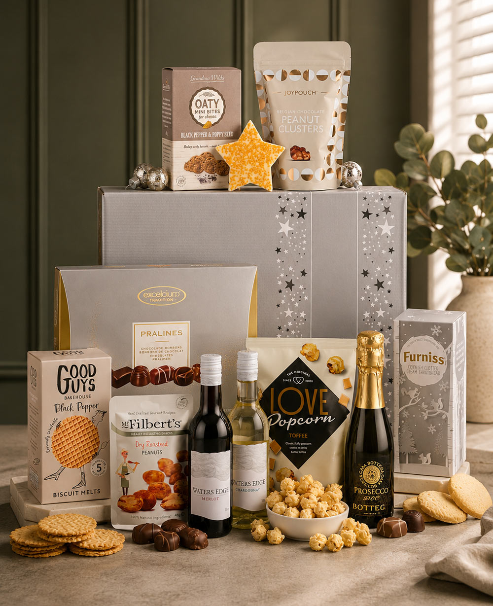 Silver Indulgence Gift Hamper<br/>(Gift Hampers Birmingham)